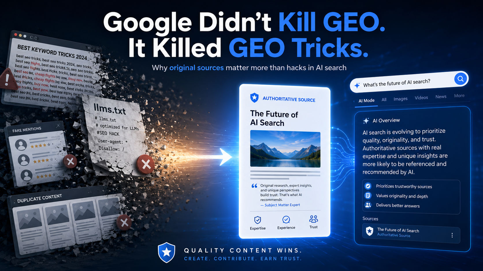 Google Didn’t Kill GEO. It Killed GEO Tricks.