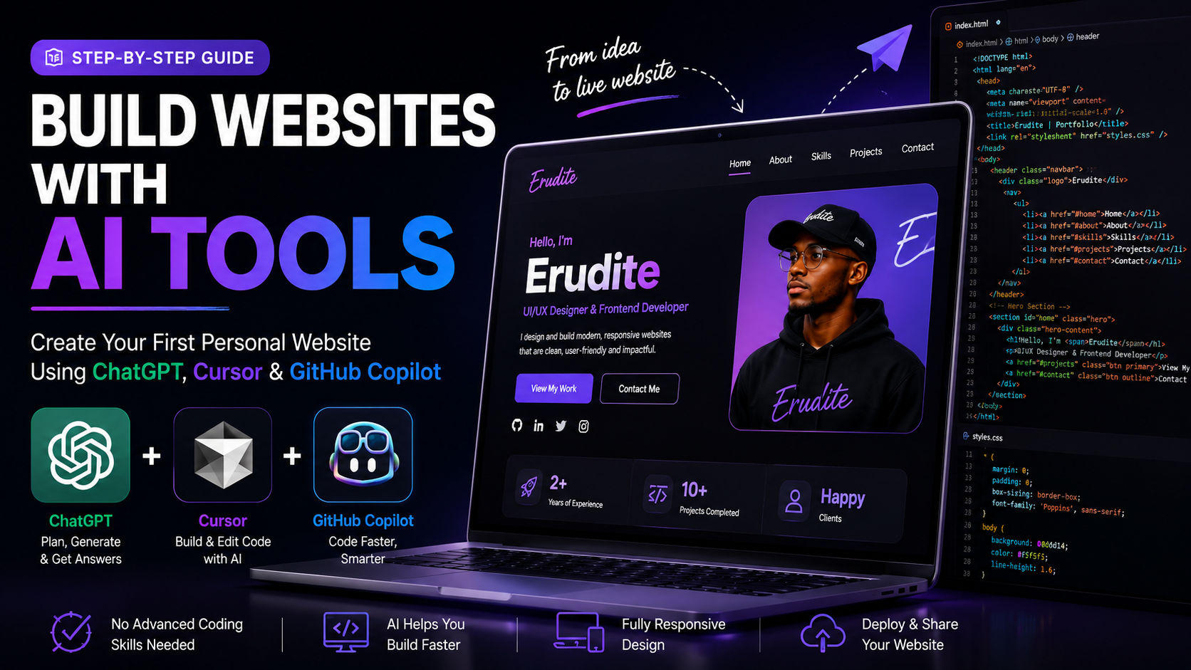 How I Build Websites With AI Tools: A Beginner’s Guide to Creating Your First Personal Website
