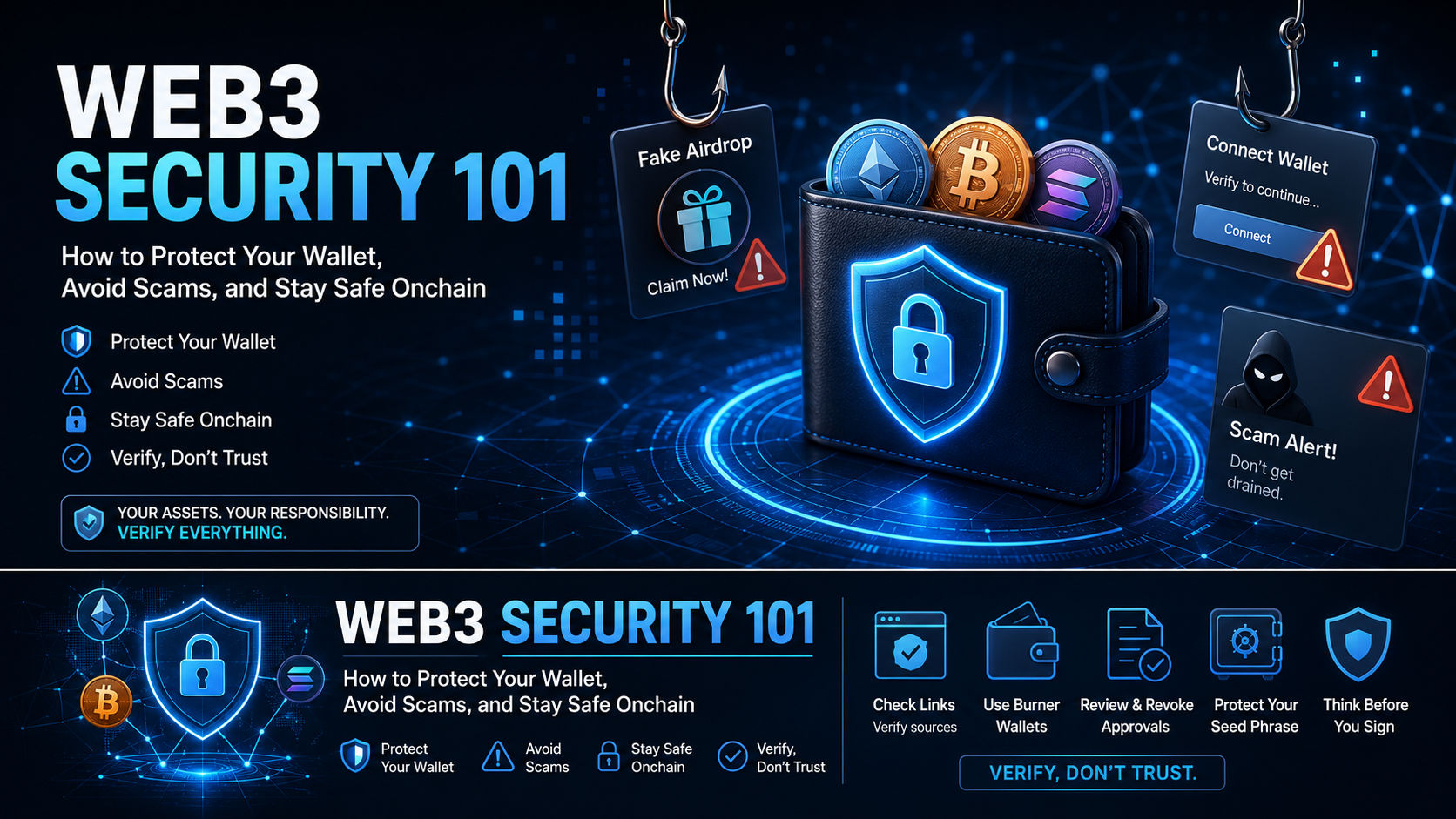 Web3 Security 101: How to Protect Your Wallet, Avoid Scams, and Stay Safe Onchain