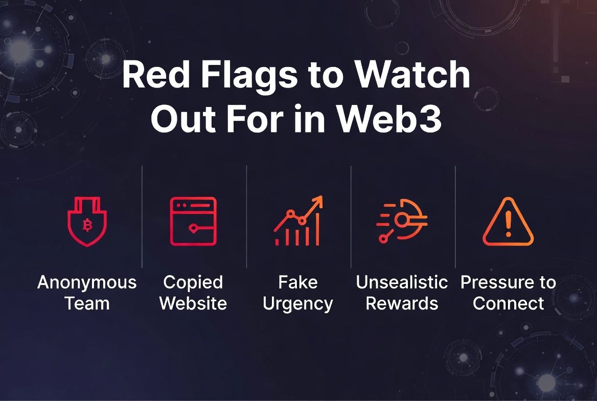Five common red flags of scam projects in Web3.