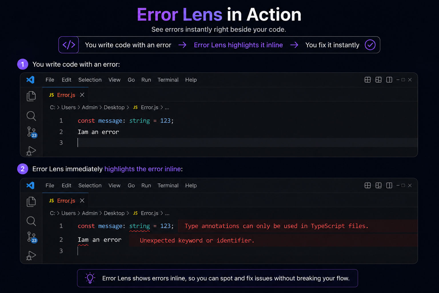 Error Lens Example