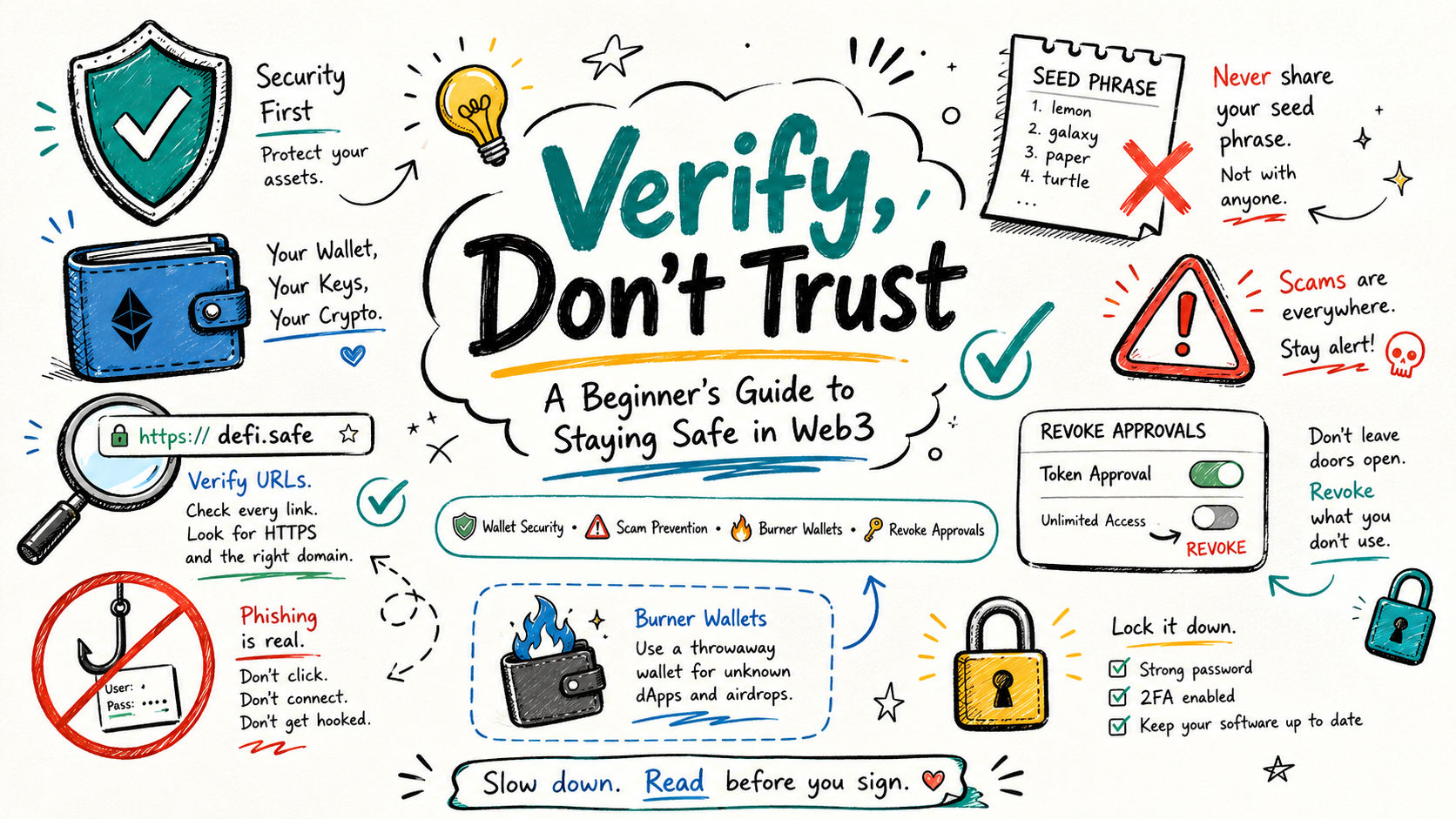 Verify, Don’t Trust: A Beginner’s Guide to Staying Safe in Web3