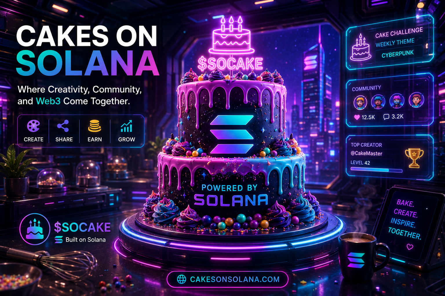 Cakes On Solana: Where Creativity, Community, and Web3 Come Together
