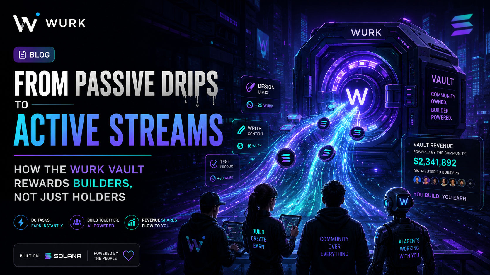 From Passive Drips to Active Streams: How the Wurk Vault Rewards Builders, Not Just Holders