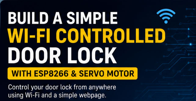 How to Build a Simple Wi-Fi Controlled Door Lock with ESP8266