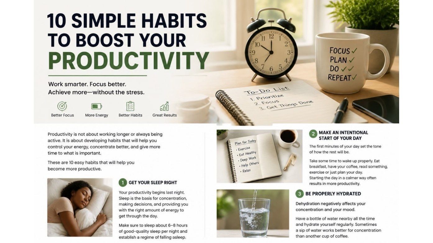 10 Simple Habits for Improving Your Productivity