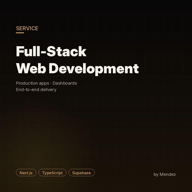 Full-Stack Web Development preview