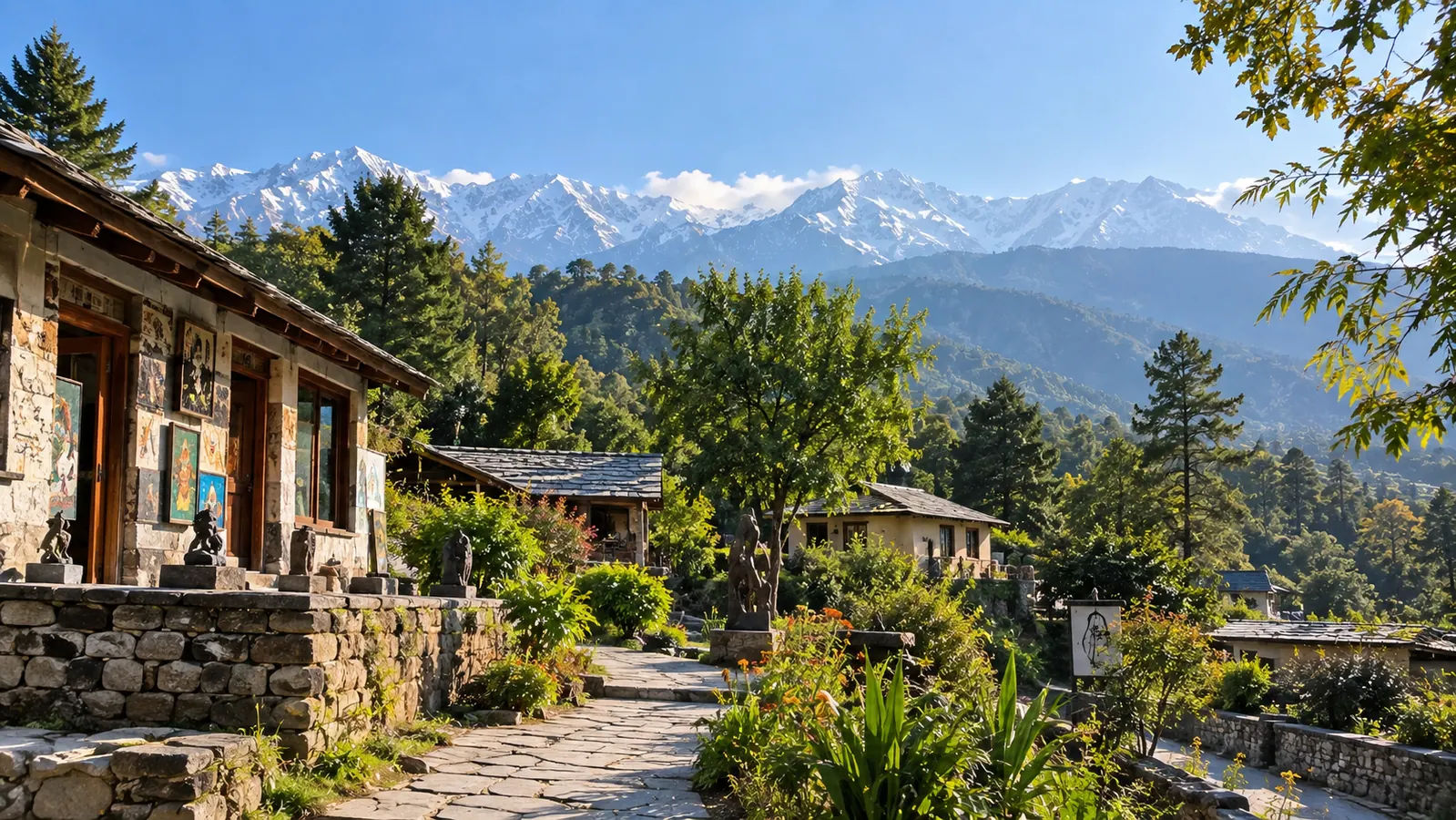 Andretta village near Palampur Himachal Pradesh