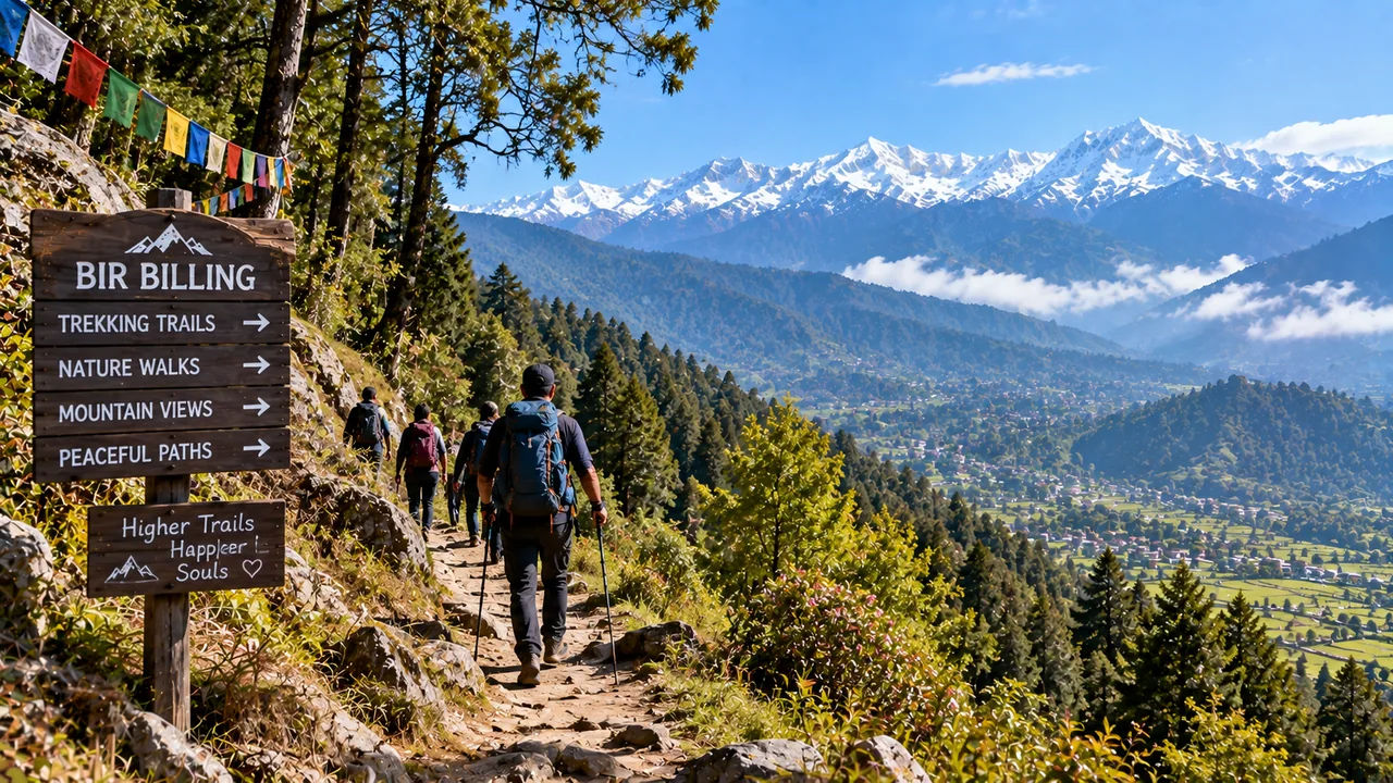 Trekking trail around Bir Billing
