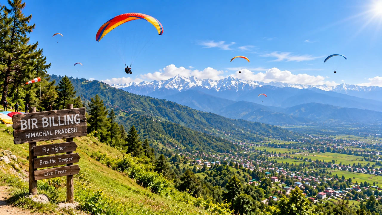 Bir Billing landscape during summer