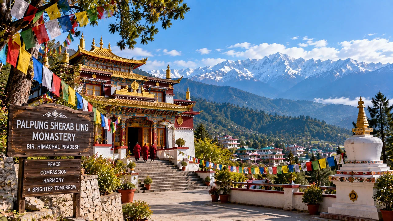 Tibetan Buddhist monastery in Bir Himachal Pradesh