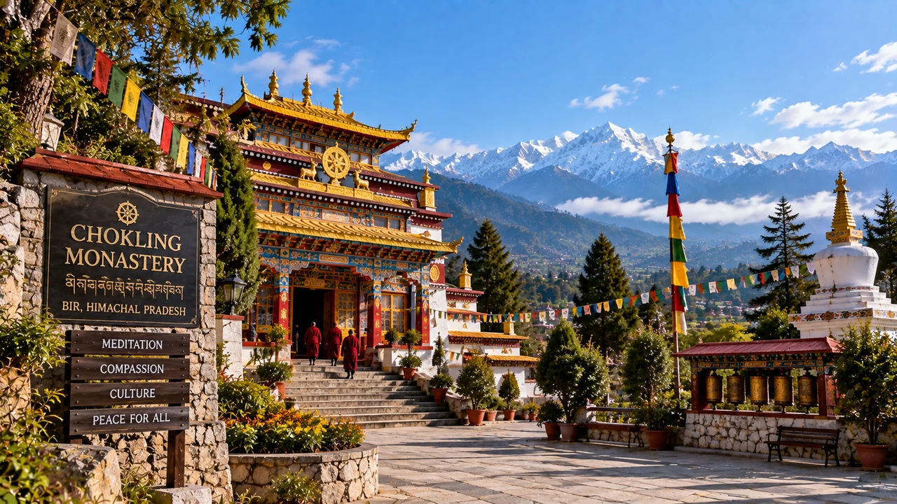 Chokling Monastery in Bir Himachal Pradesh