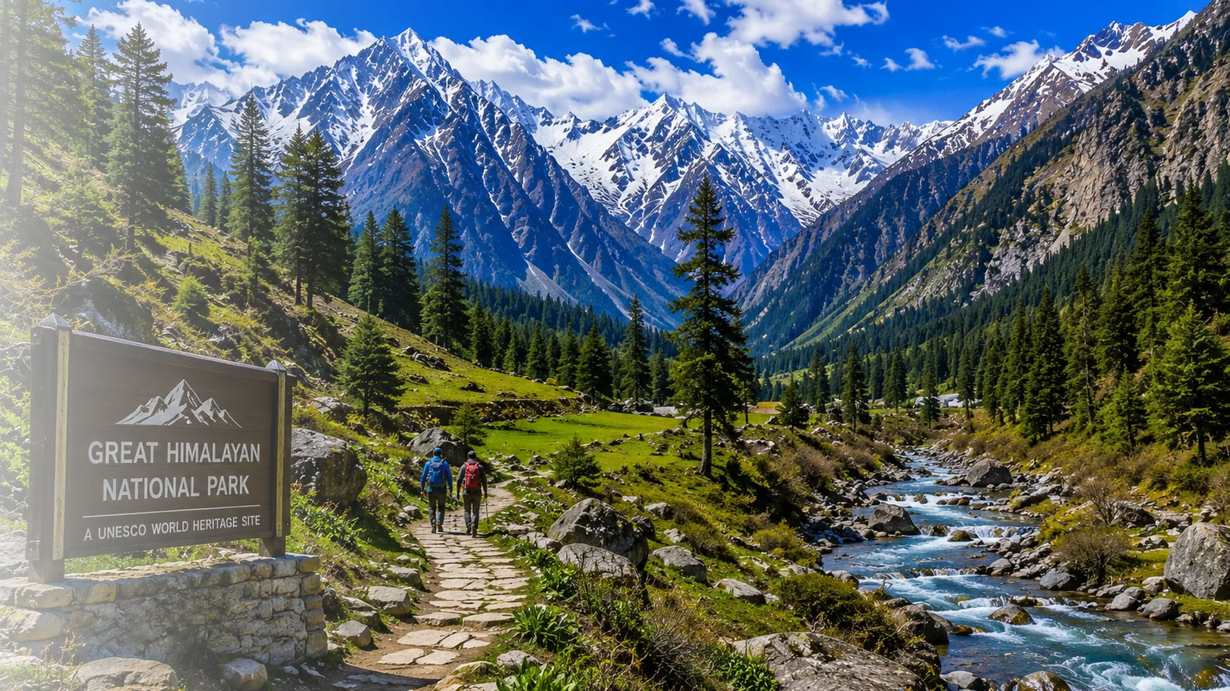 Great Himalayan National Park landscape in Himachal Pradesh