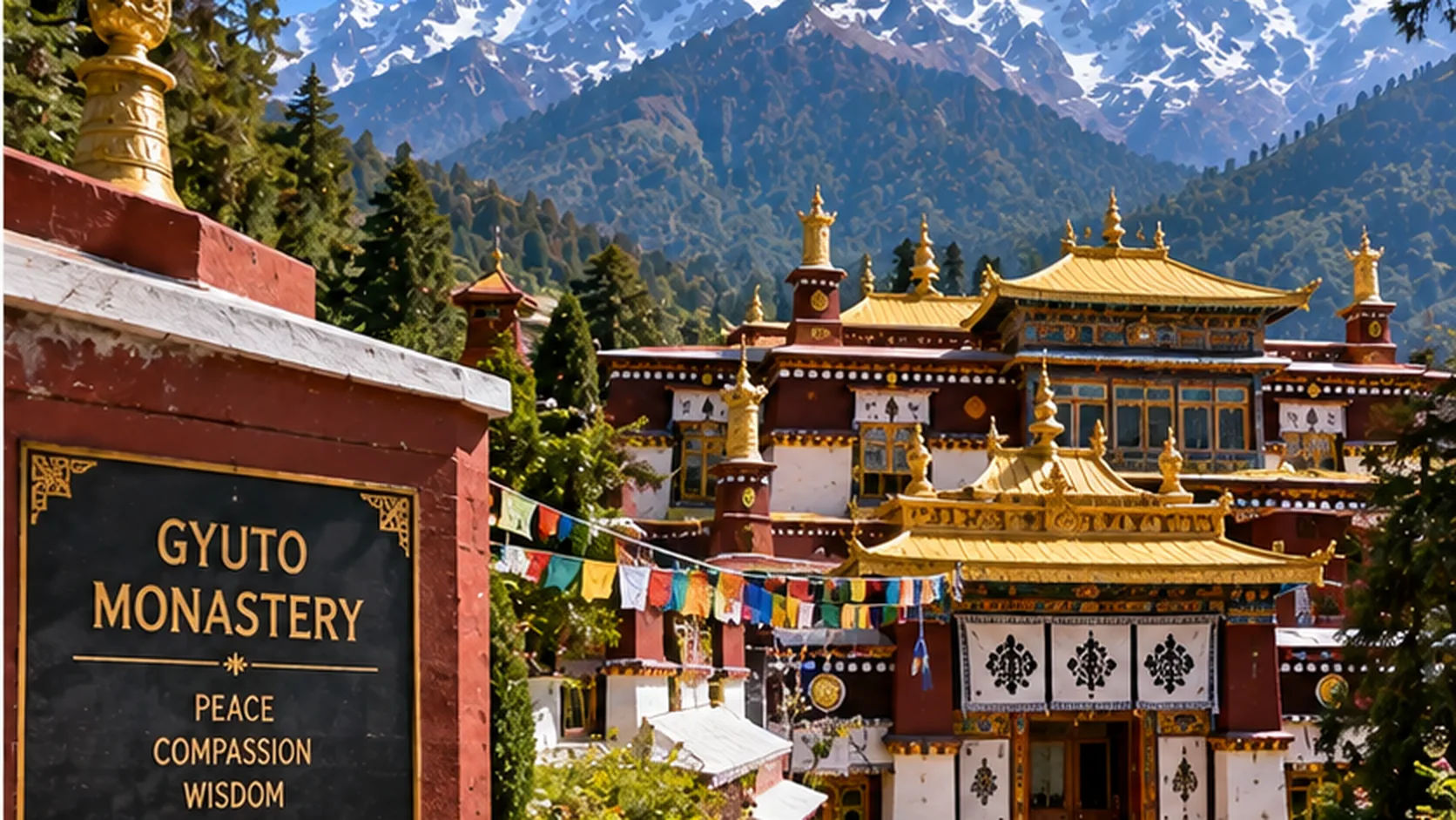Gyuto Monastery in Dharamshala near McLeod Ganj
