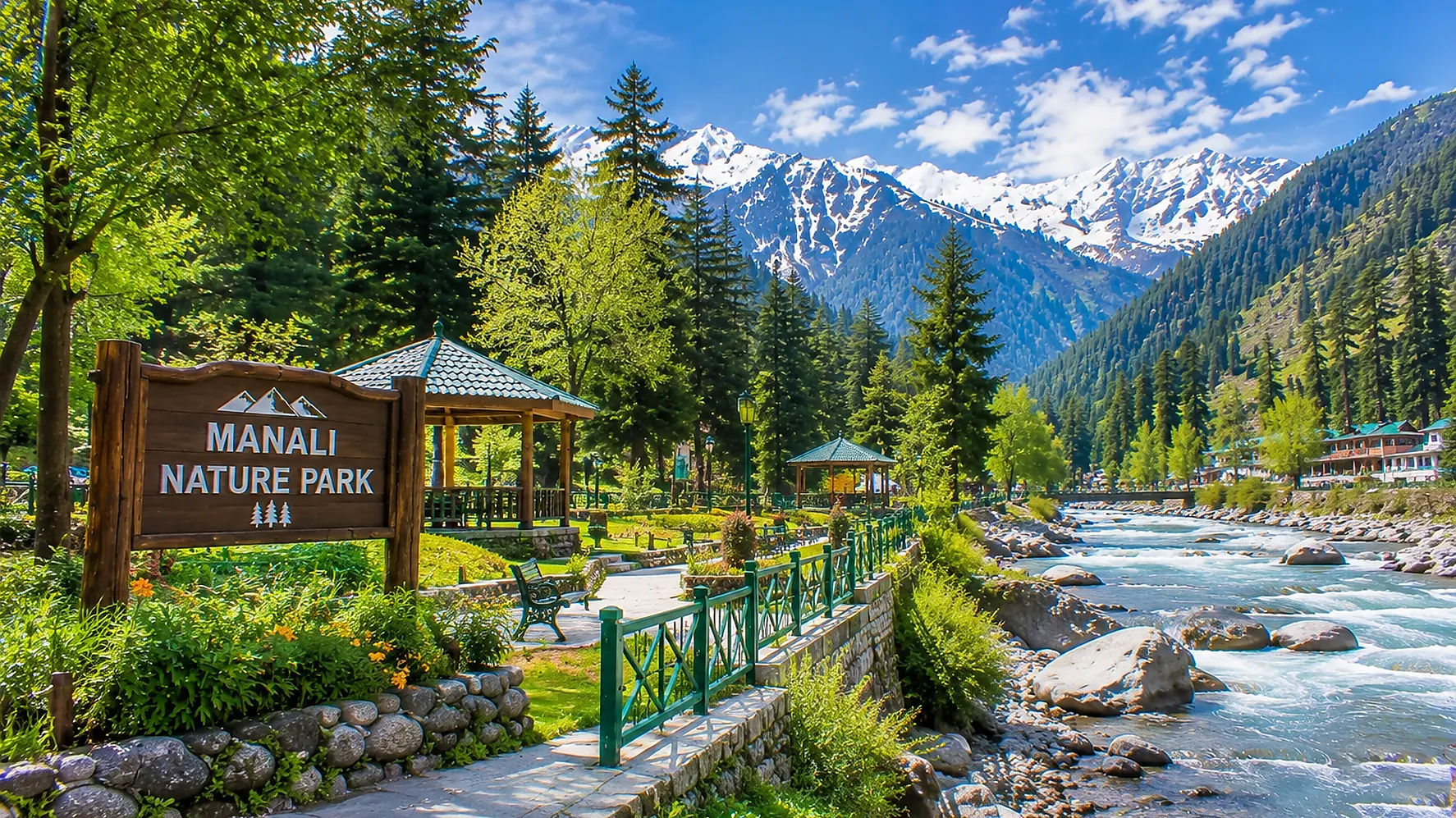 Manali Nature Park beside the Beas River