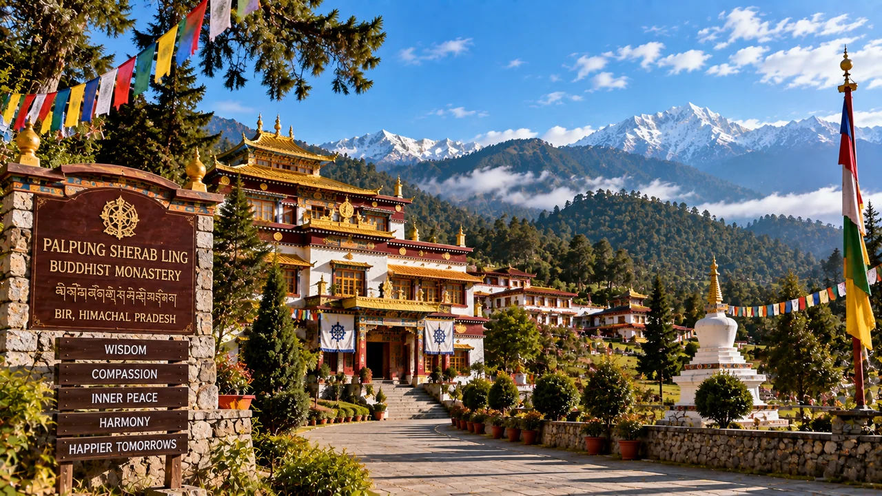 Palpung Sherab Ling monastery near Bir Billing