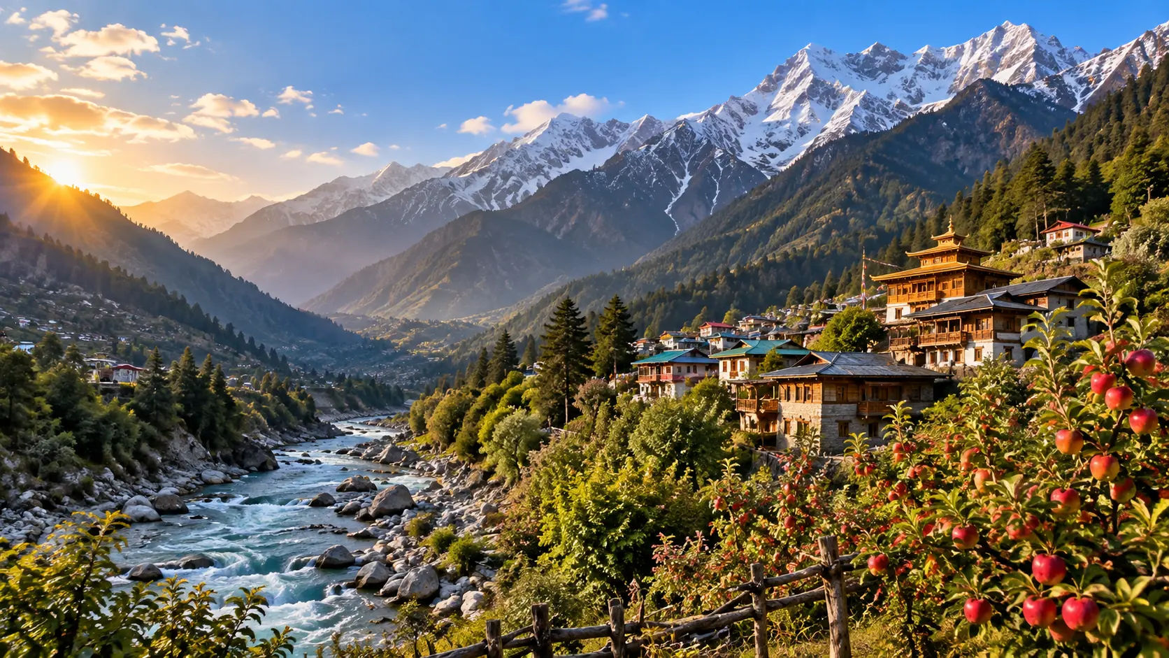 Sangla Valley in Kinnaur, Himachal Pradesh