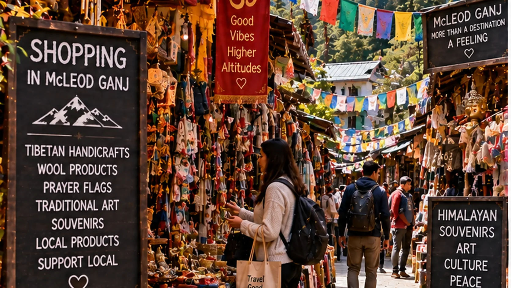 Tibetan handicrafts and souvenirs in McLeod Ganj