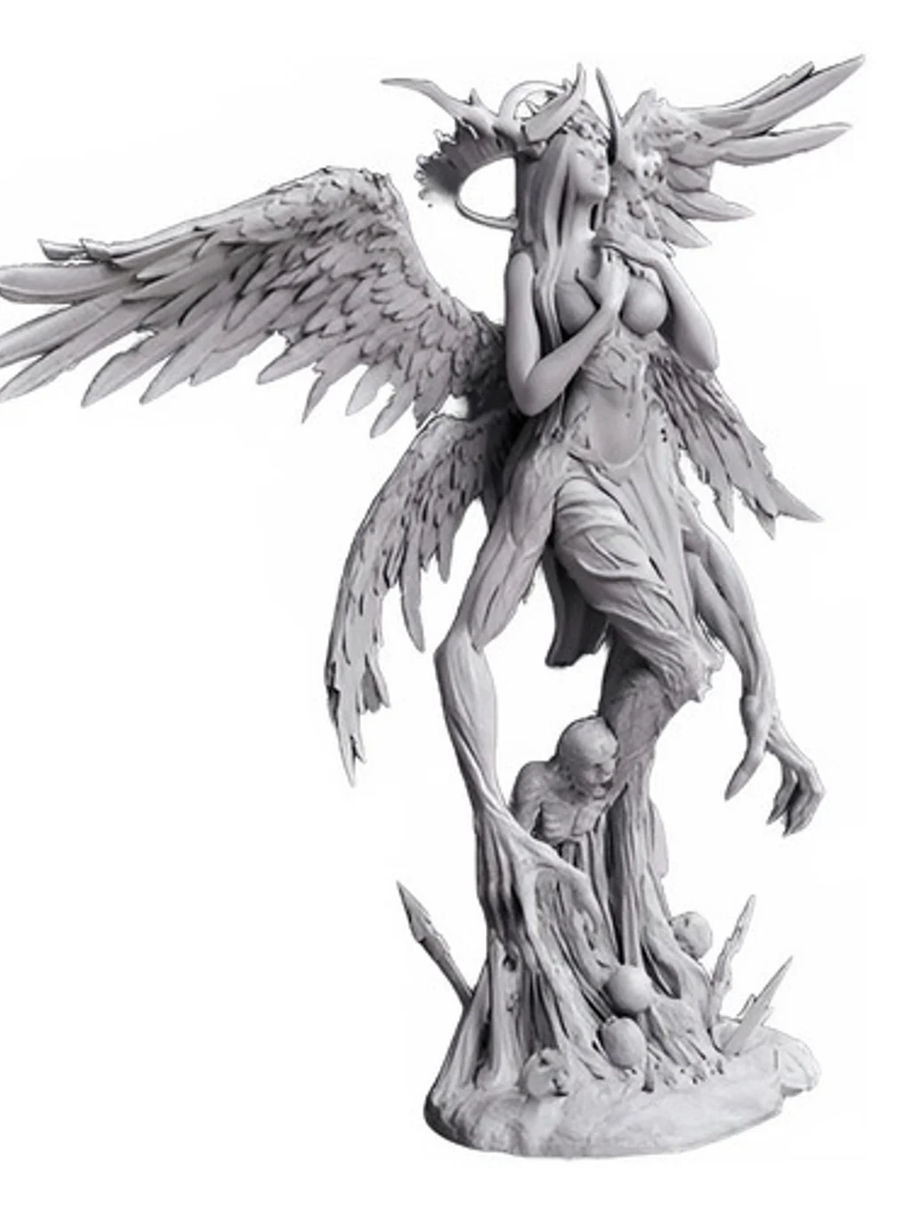 Figura Zhazel Harpia em resina 3D - Fidel Figures