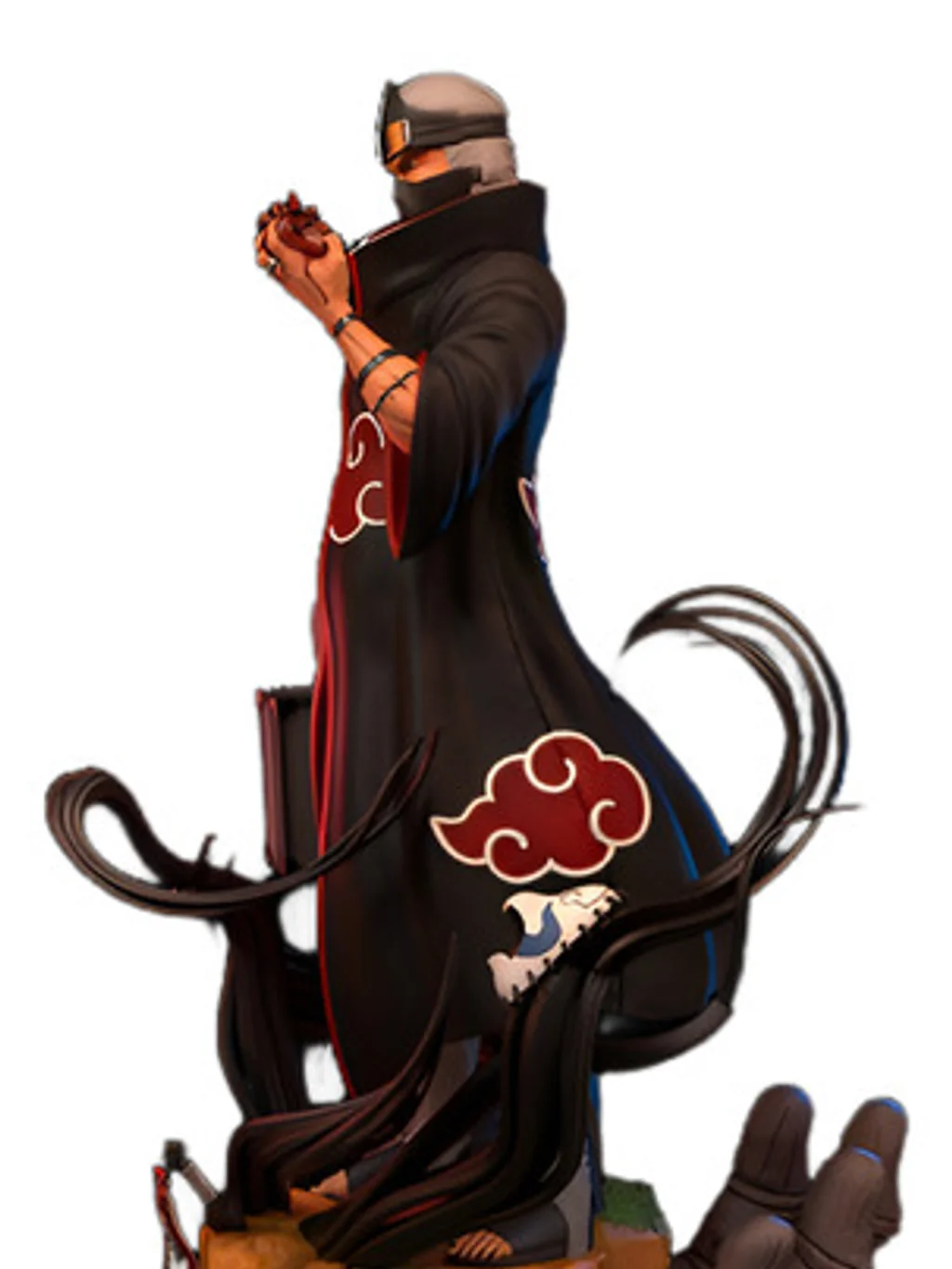 Figura Kakuzu Akatsuki - Naruto em resina 3D - Fidel Figures
