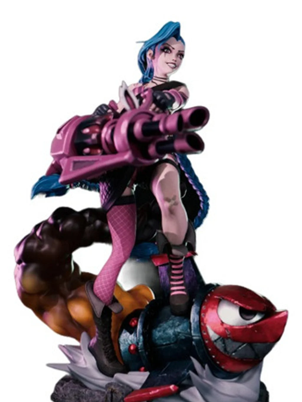 Figura jinx arcane league of legends fidel em resina 3D - Fidel Figures