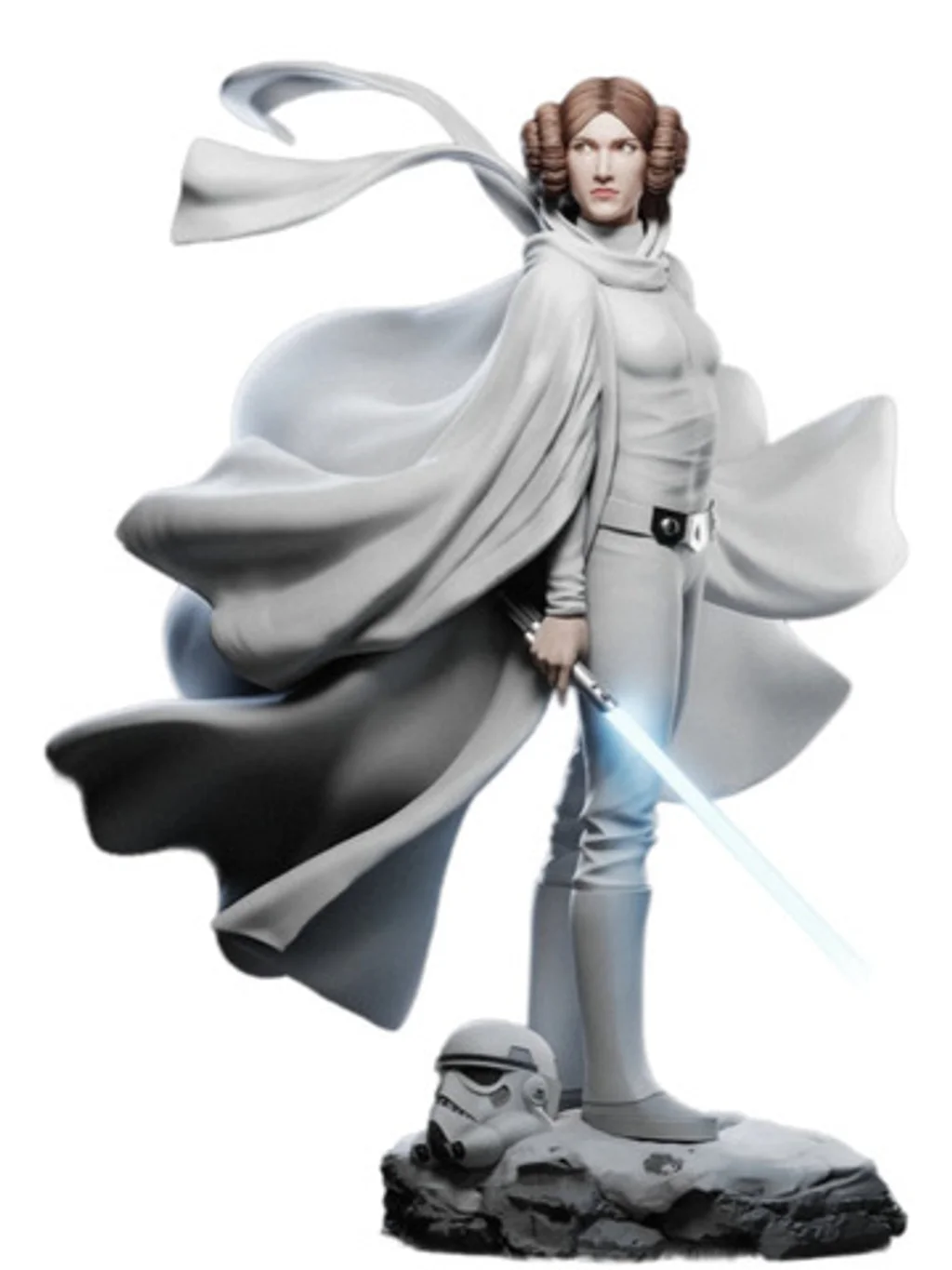 Figura princesa leia star wars fidel figures em resina 3D - Fidel Figures