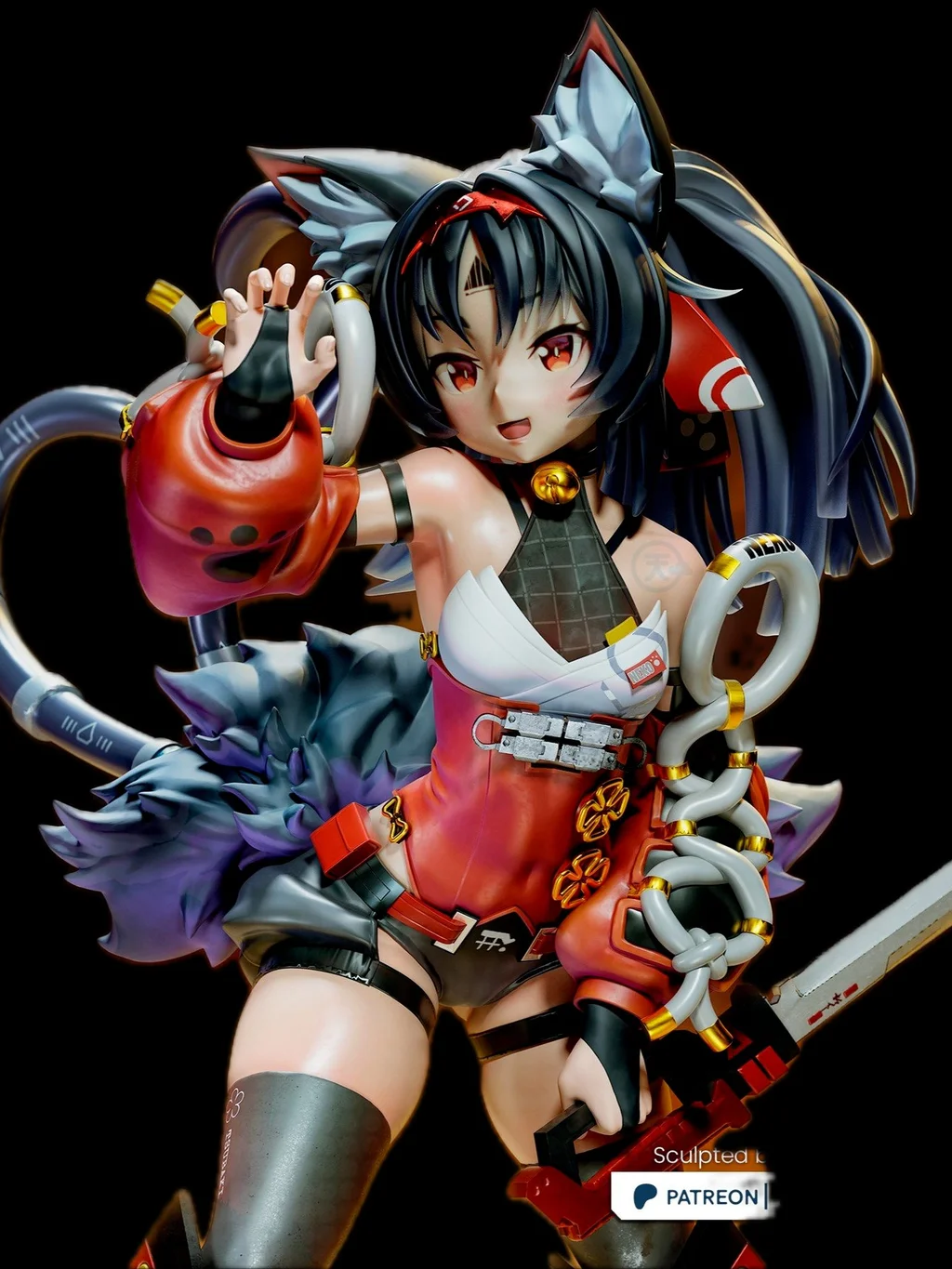 Figura nekomiya mana zenless zone zero em resina 3D - Fidel Figures