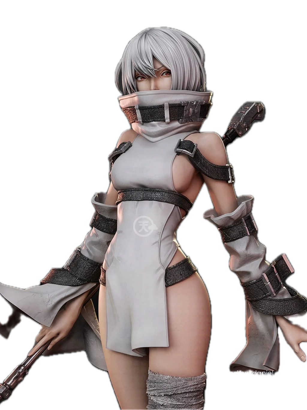 Figura noelle nier reincarnation em resina 3D - Fidel Figures