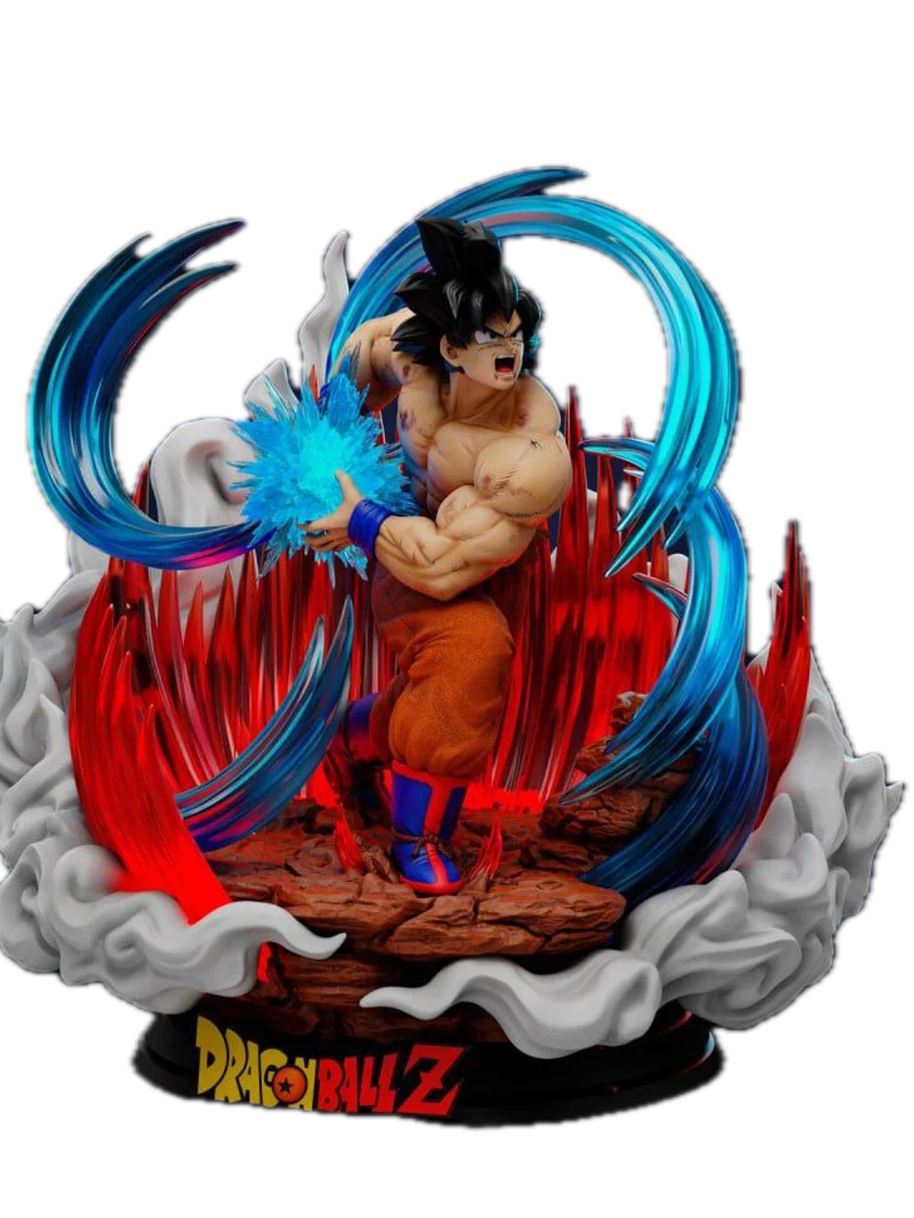 Figura goku dragon ball z em resina 3D - Fidel Figures