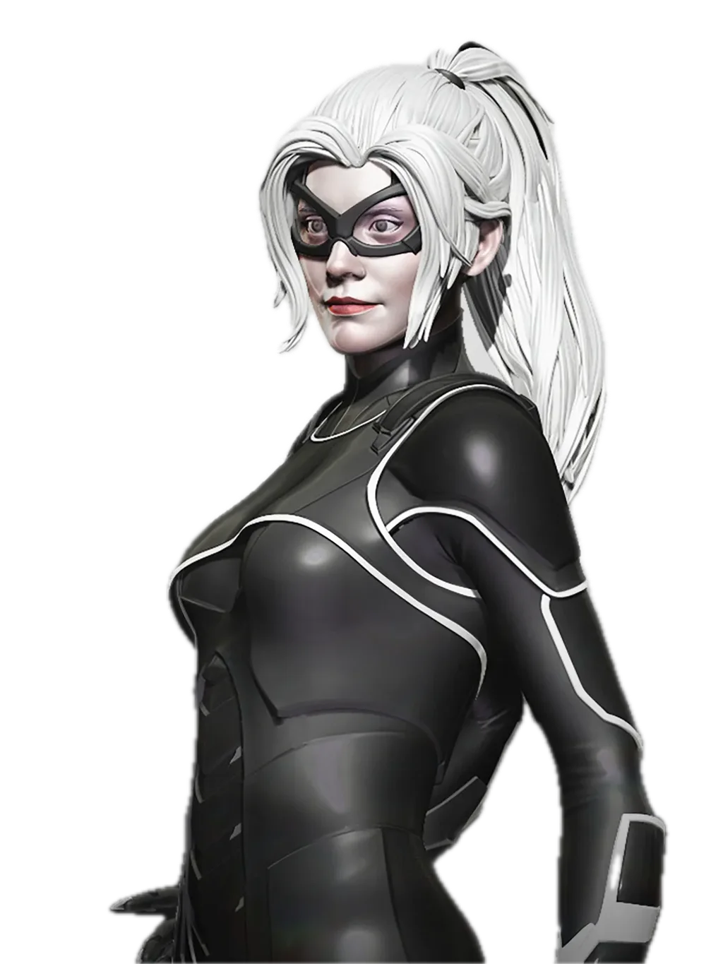 Figura black cat em resina 3D - Fidel Figures