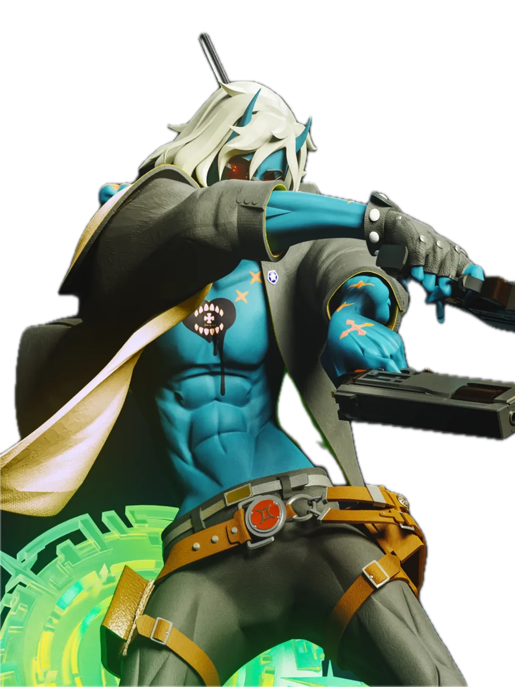 Figura happy chaos guilty gear luta em resina 3D - Fidel Figures