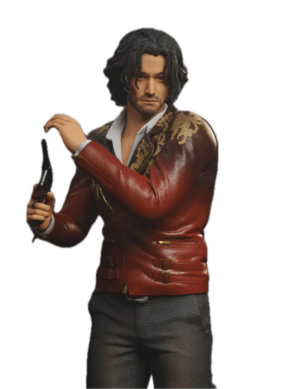 Figura luis sera resident evil action em resina 3D - Fidel Figures