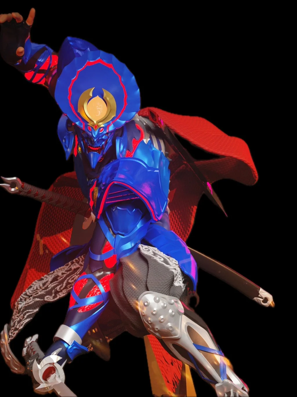 Figura yoshimitsu tekken 8 action em resina 3D - Fidel Figures