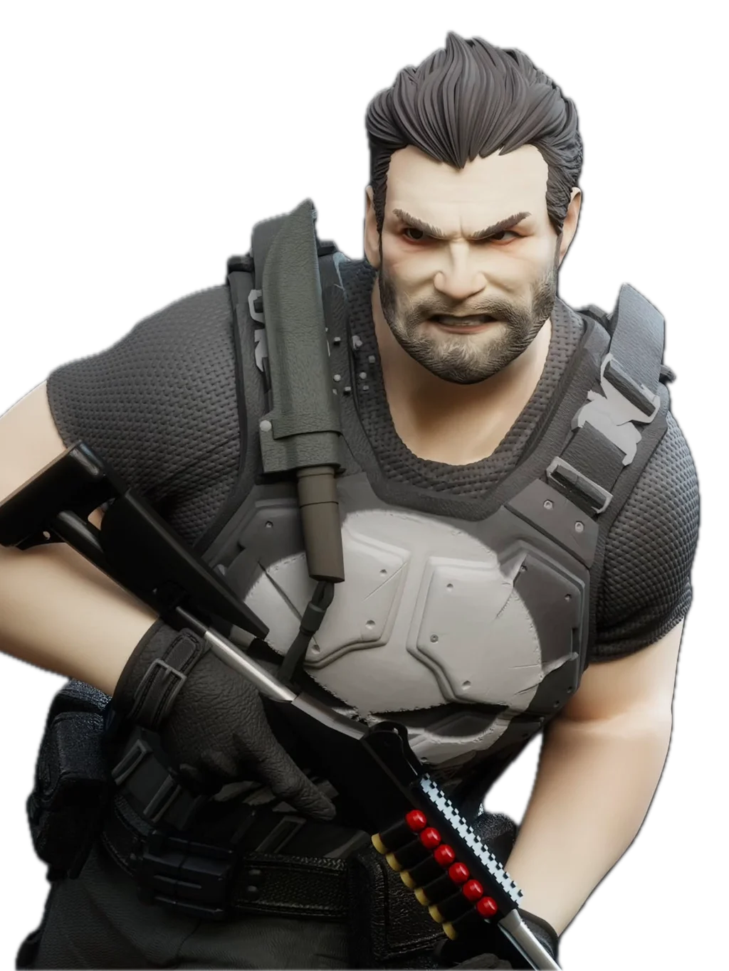 Figura justiceiro em resina 3D - Fidel Figures