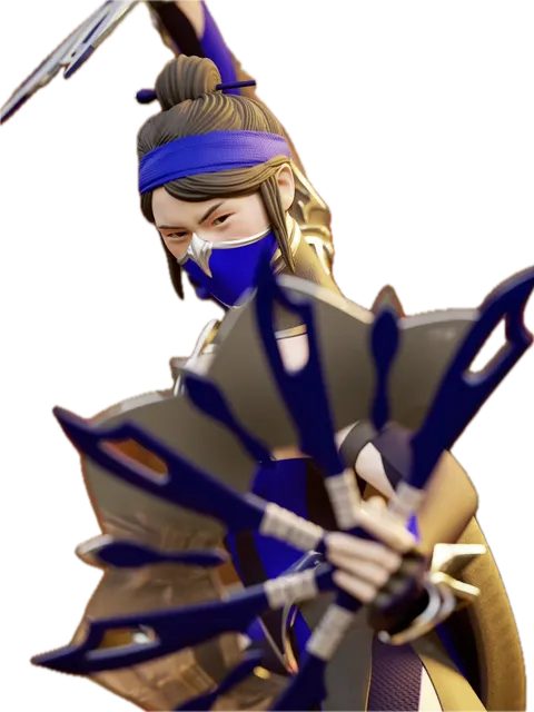kitana mortal kombat fighting