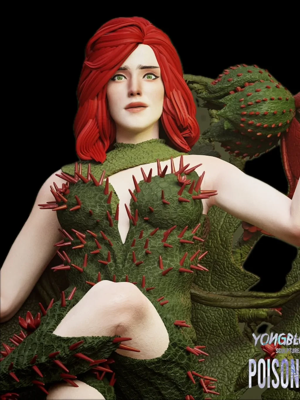 Figura poison ivy em resina 3D - Fidel Figures