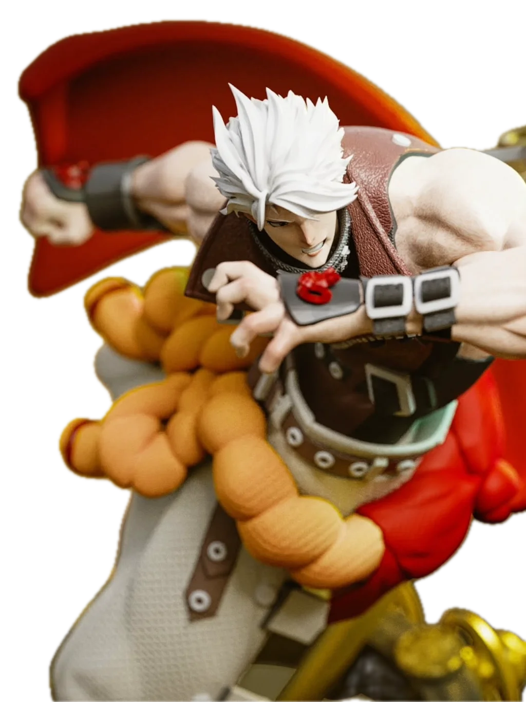 Figura chipp zanuff guilty gear action em resina 3D - Fidel Figures