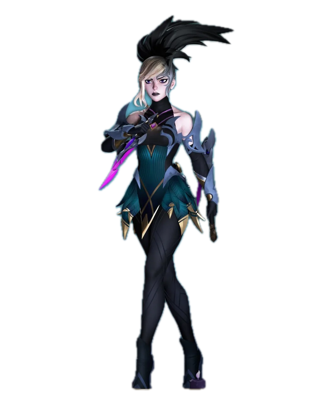 Figura akali league of legends em resina 3D - Fidel Figures