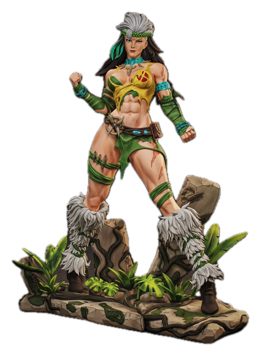 Figura vampira x-men em resina 3D - Fidel Figures