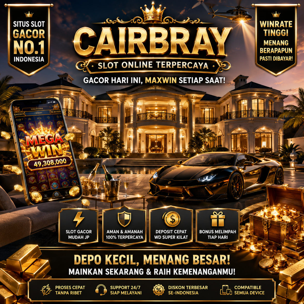 CAIRBRAY | Situs Slot Online Mewah Dengan Nuansa Eksklusif & Modern