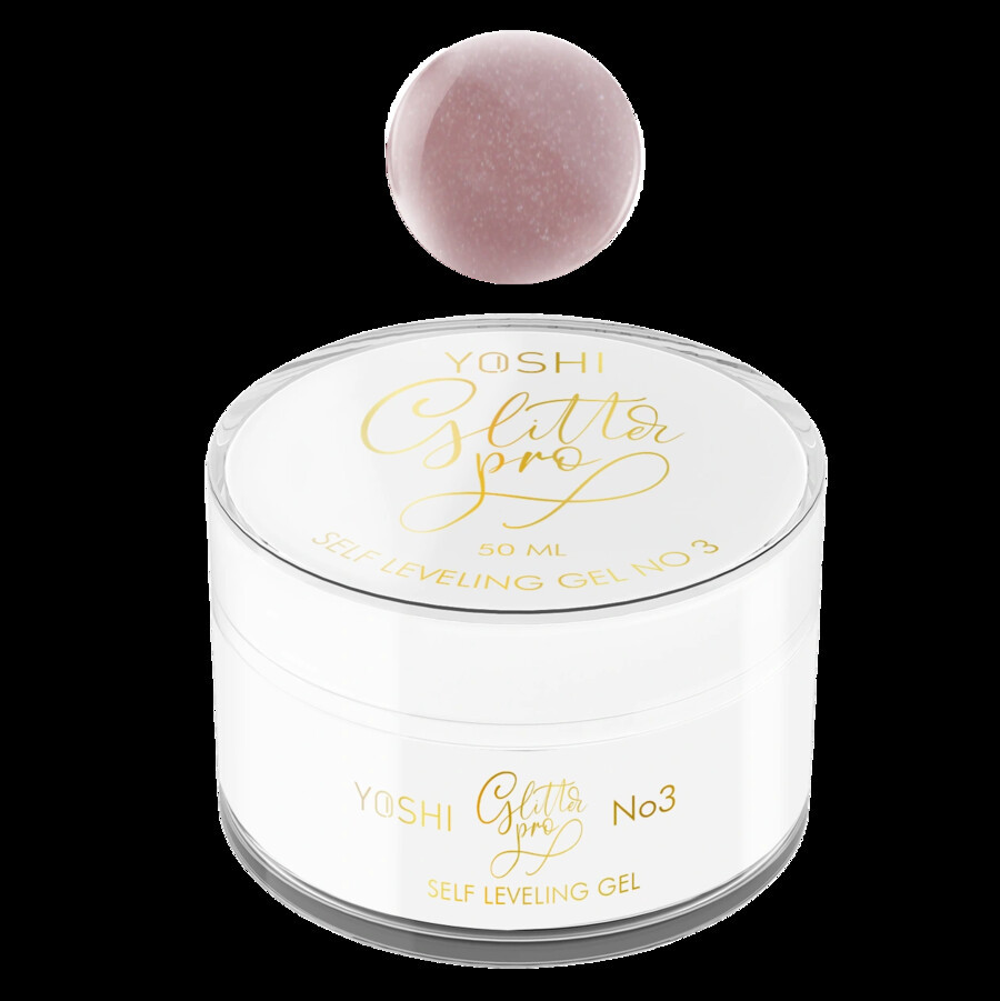 Yoshi Glitterpro Builder Gel No3 50ml LED and UV