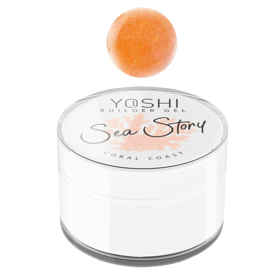 Yoshi Sea Story Builder Gel Coral Coast 15ml LED and UV