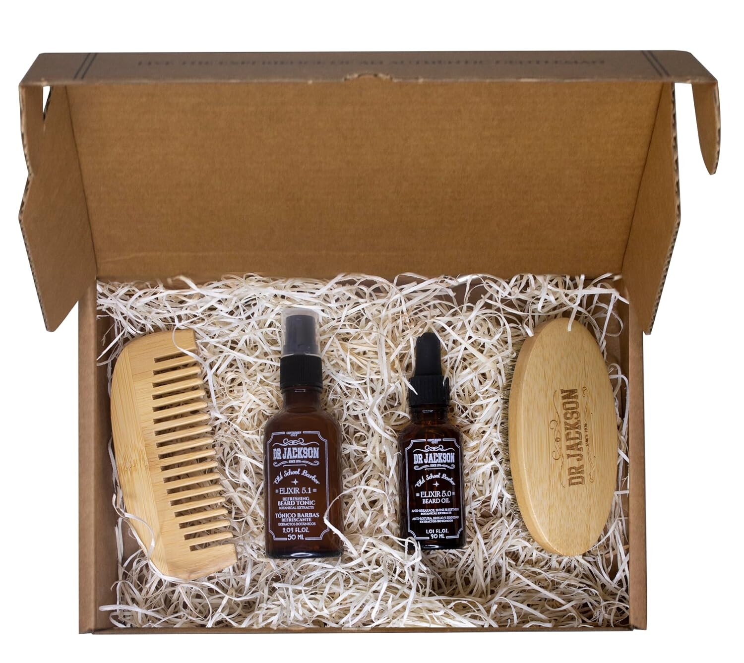 Dr. Jackson Beard Kit Briefcase (Oil+Tonic+Brush+Comb)
