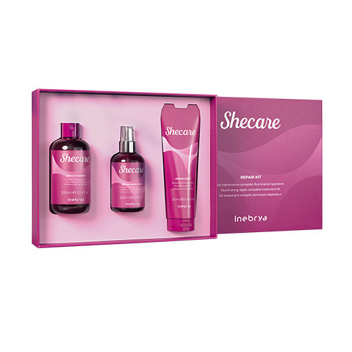 Inebrya SHECARE Repair Kit (Shecare Repair Shampoo 300 ml + Shecare Repair Mask 250 ml + Shecare R