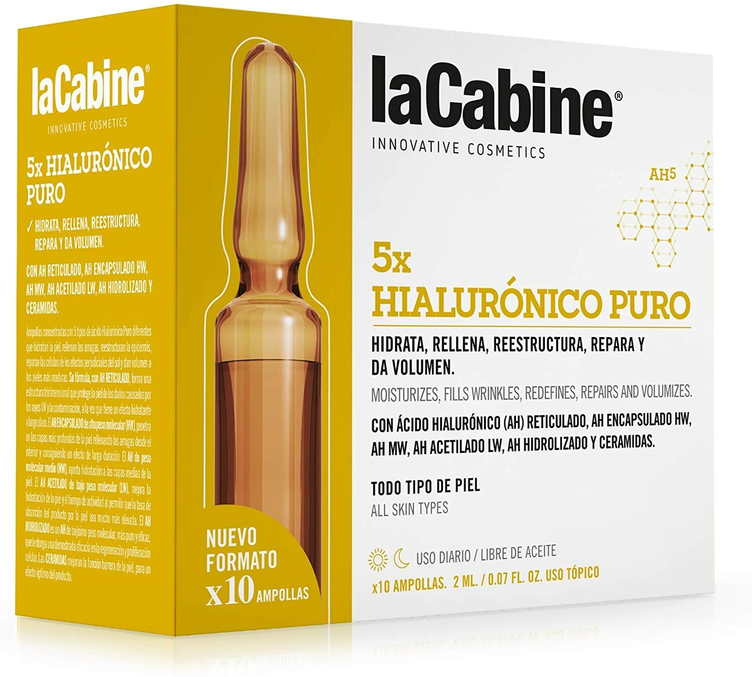 La Cabine 5x Hyaluronic Pure Ampoules 10x2ml