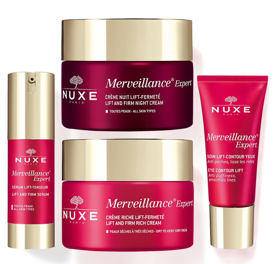 Nuxe Merveillance Expert Day Cream + Night Cream + Eye Balm + Serum Gift Set