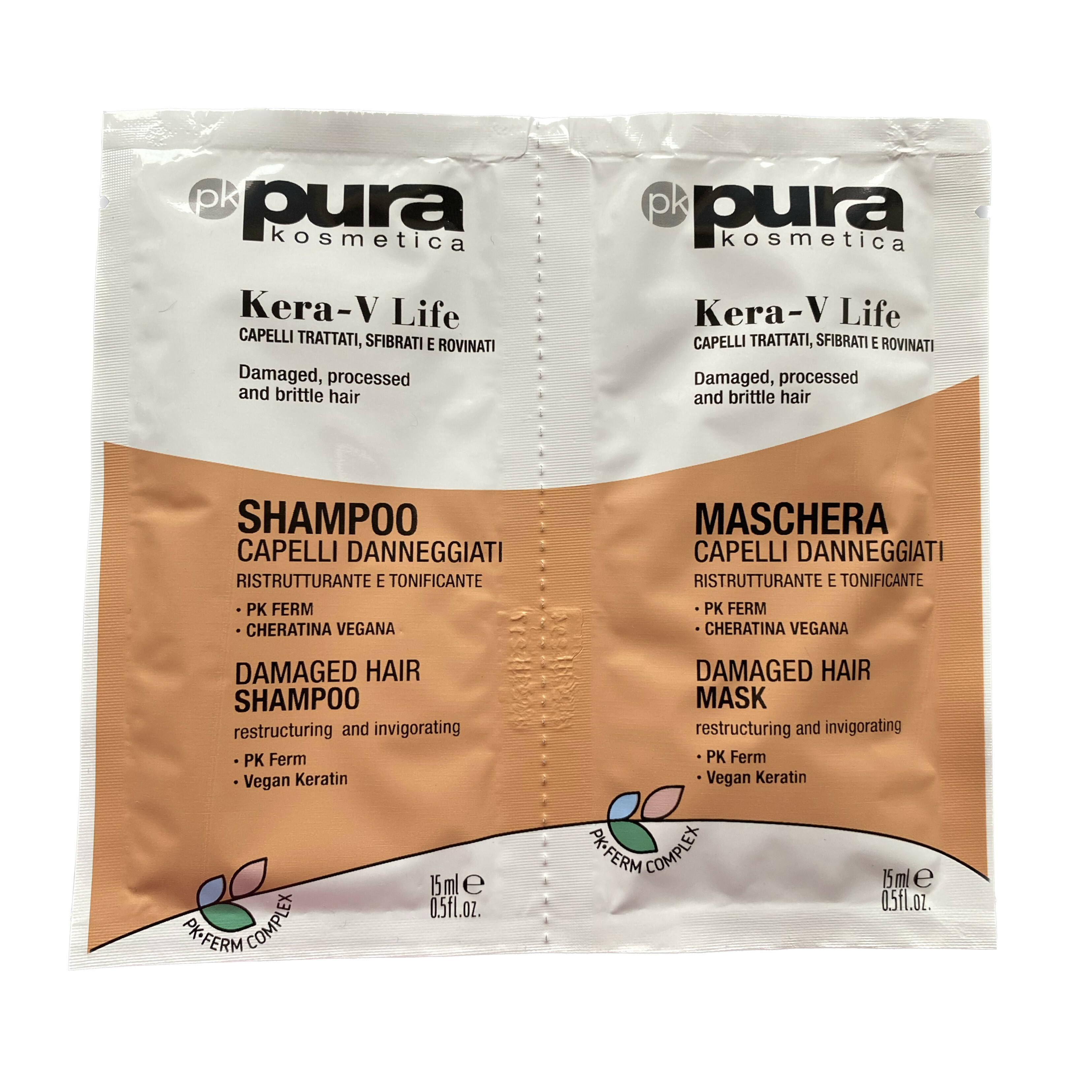 Pure Kera-V Life Shampoo 15ml and Mask 15ml Travel Pack