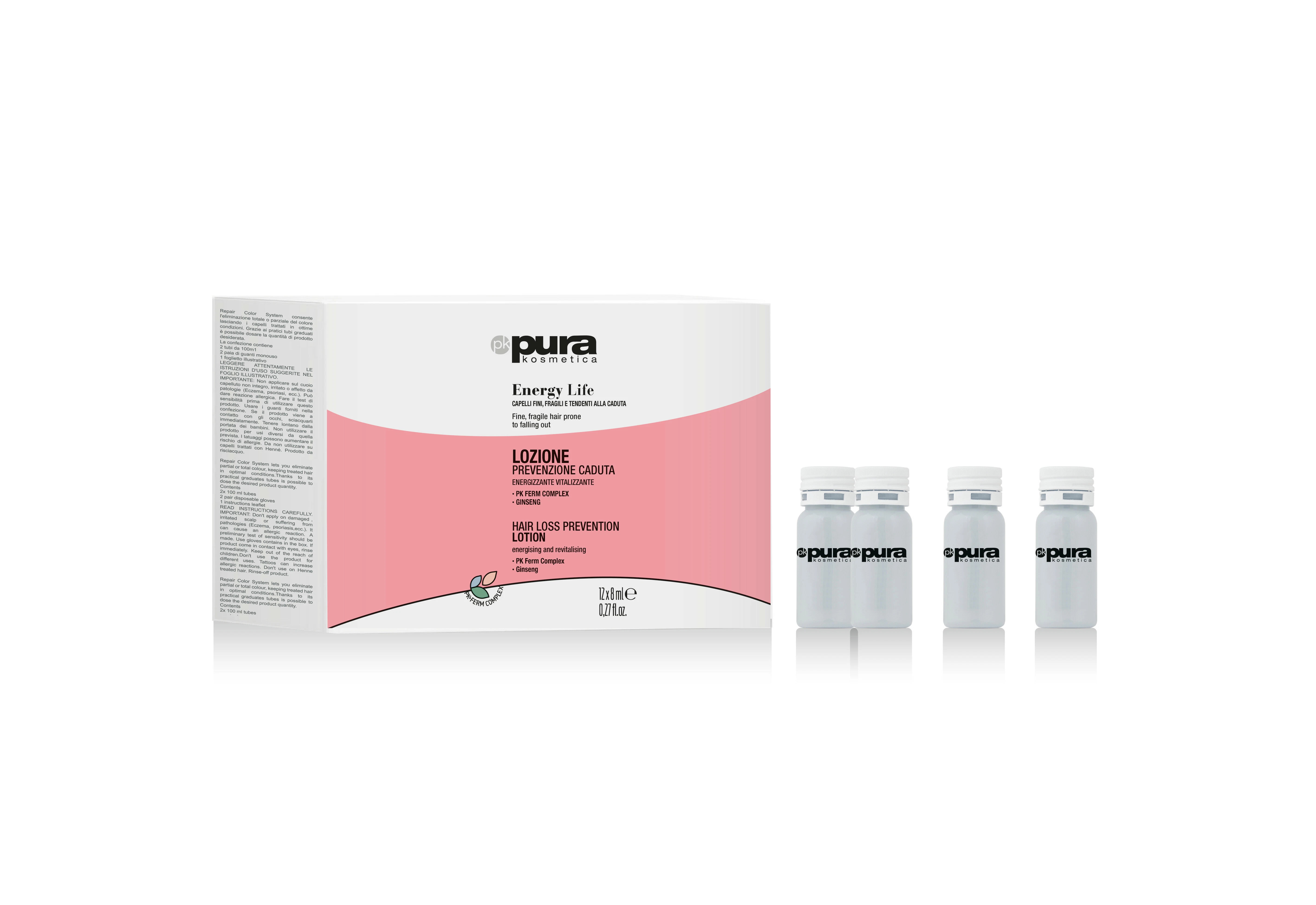 Pura Kosmetica Energy Life Hair Loss Serum 12x6ml