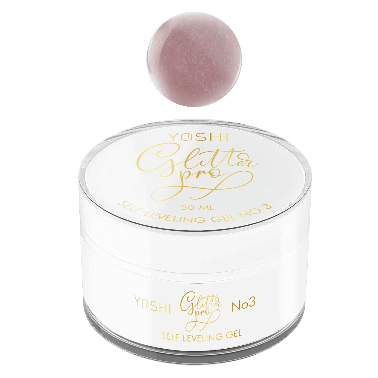 Yoshi Glitterpro Builder Gel No3 50ml LED and UV