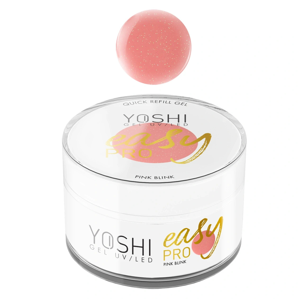 Yoshi Easypro Builder Gel Pink Blink 15ml LED and UV